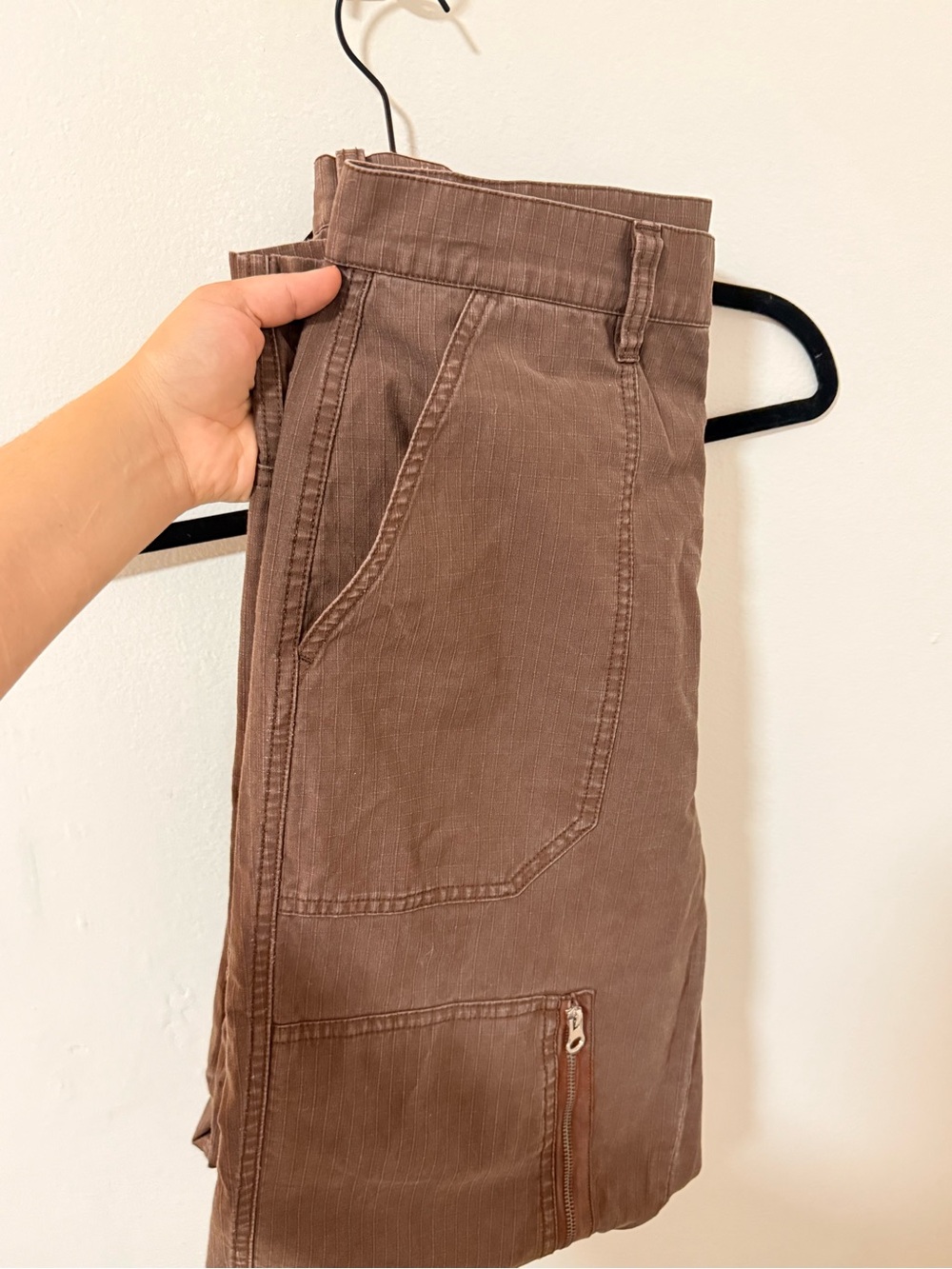 Stussy Brown Cargo Pants with Utility Pockets